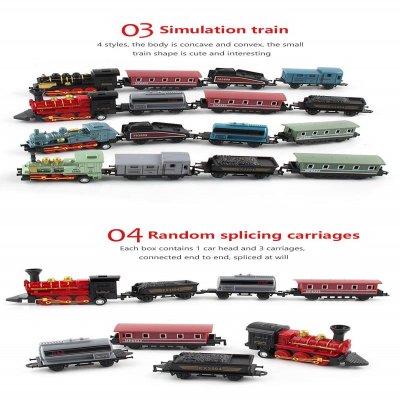 Simulation Retro Steam Train Alloy Mode children's Educational Inertia Toy for children's hot toys xmas gifts