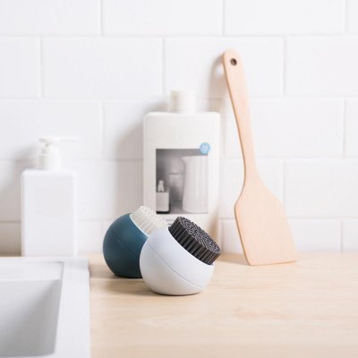 1PC Kitchen Dish Brush With Liquid Soap Dispenser Plastic Pot Dish Cleaning Brush Home Cleaning Product Kitchen Washing